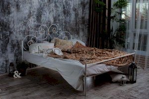 Кованая кровать Афина с 1 спинкой (Francesco Rossi)