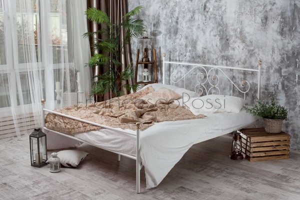 Кованая кровать Камелия с 1 спинкой (Francesco Rossi)