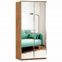 Шкаф двухстворчатый с зеркальными дверями Фиджи 659230 (Любимый дом)