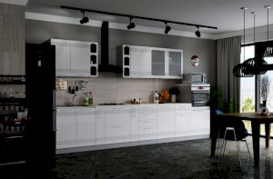 Модульная кухня София с фасадами Мокко белый глянец (Интерьер Центр)