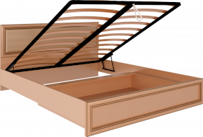 Кровать 1,6 м с подъемным механизмом и мягким изголовьем М11 Беатрис (Риннер)