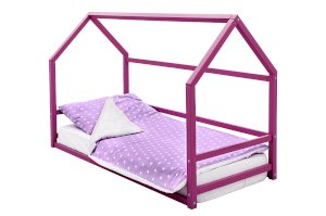 Детская кровать-домик Монтессори Svogen цвет лаванда (Бельмарко)