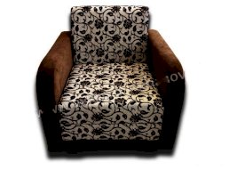 Кресло-кровать мешковина с подлокотниками вельвет (В-д)