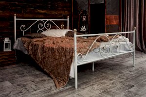 Кованая кровать Камелия с 2 спинками (Francesco Rossi)