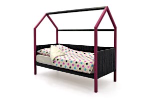 Детская кровать-домик мягкий Svogen цвет лаванда-графит (Бельмарко)