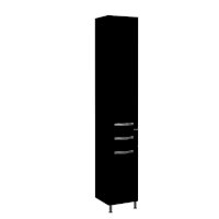 Шкаф-колонна напольная Ария Н, цвет черный (Акватон)