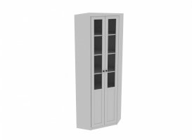 Шкаф угловой для книг 2-х дверный Луиза ЛЗ-4 (Заречье)