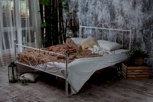 Кованая кровать Оливия с 2 спинками (Francesco Rossi)