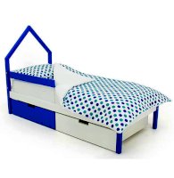 Детская кровать-домик мини Svogen цвет сине-белый (Бельмарко)