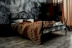 Кованая кровать Венеция с 2 спинками (Francesco Rossi)