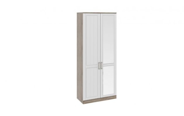 Шкаф для одежды с 1-ой глухой и 1-ой зеркальной дверями Прованс СМ-223.07.025 (Трия)
